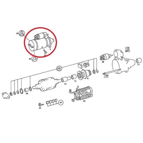 スターター/セルモーター ＜ ベンツパーツ専門プロテックオートショップ