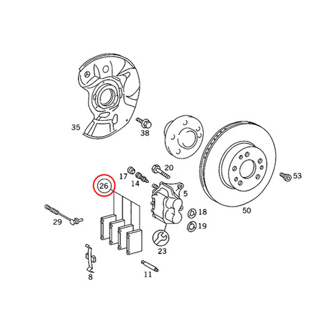 ベンツ フロント ブレーキパッド