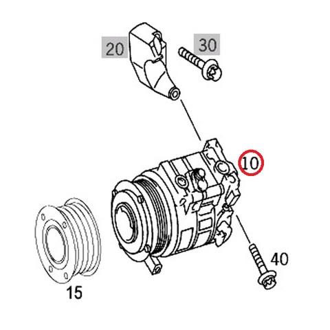 DENSO製 ベンツ W203 W209 W220 W215 エアコンコンプレッサー/ACコンプレッサー 新品 0002309011