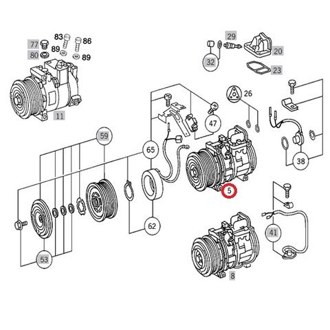 ベンツ エアコンコンプレッサー/ACコンプレッサー ＜ ベンツパーツ専門