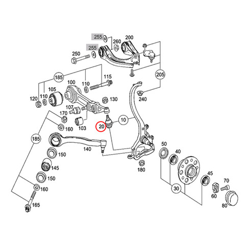 ベンツ ロアアームボールジョイント