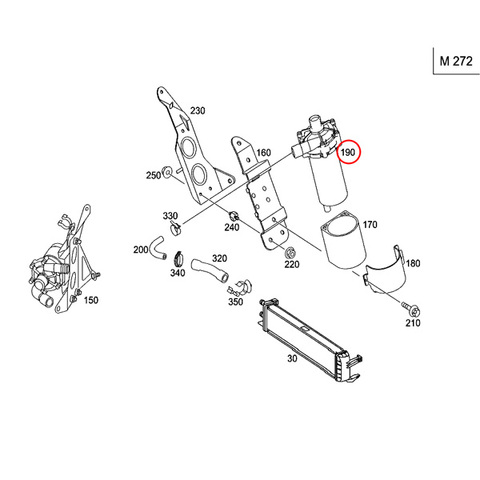 ベンツ インタークーラー用 ウォーターポンプ