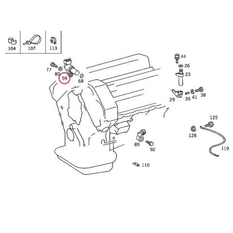 ベンツ カムシャフトセンサー