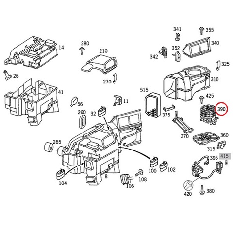 ベンツ R170 エアコン ヒーター ブロアモーター ブロアファン 左ハンドル用 2028209342 SLK230KOMPRESSOR SLK320 SLK32AMG