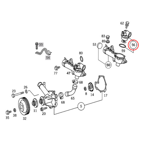 ベンツ サーモスタット