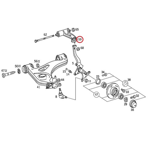 ベンツ フロント アッパーアーム