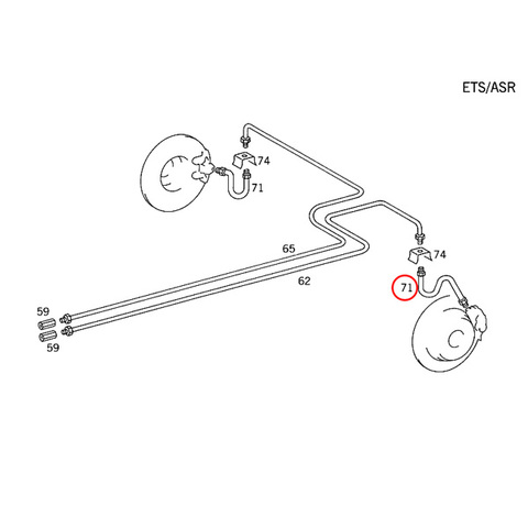 ベンツ ブレーキホース