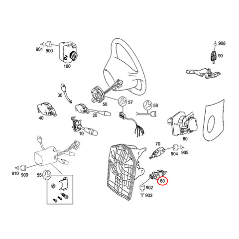 ベンツ ブレーキランプスイッチ