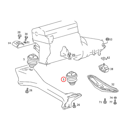 ベンツ エンジンマウント