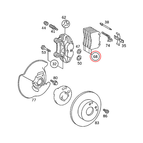 ベンツ ブレーキパッド