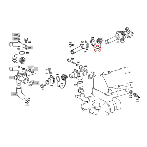ベンツ サーモスタット