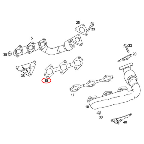 ベンツ エキマニ ガスケット