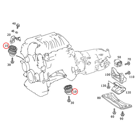 ベンツ エンジンマウント