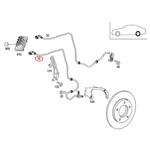 ベンツ ABSセンサー