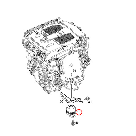 ベンツ エンジンマウント 片側