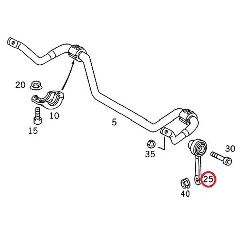 純正OEM LEMFORDER製 ベンツ W220 S320 S350 S430 S500 S55AMG S600 フロント スタビライザーリンク スタビリンクロッド 右側 2203201589