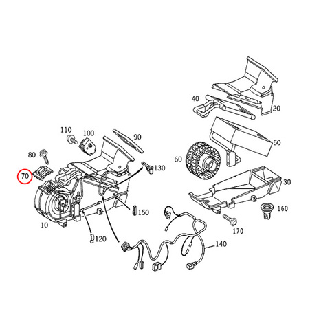 ベンツ ブロアレジスター/ブロアレギュレーター