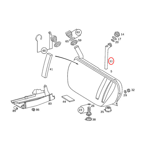 ベンツ 燃料レベルセンサー