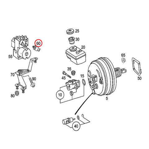 ベンツ ブレーキ 圧力センサー