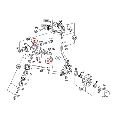 ベンツ フロント ロアアーム＆ボールジョイント ＜ ベンツパーツ専門