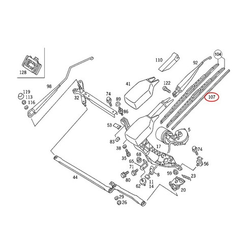 BOSCH製 ベンツ ワイパーゴム