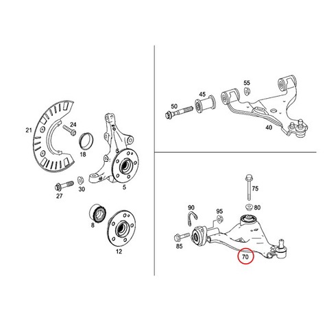 ベンツ フロント ロアアーム