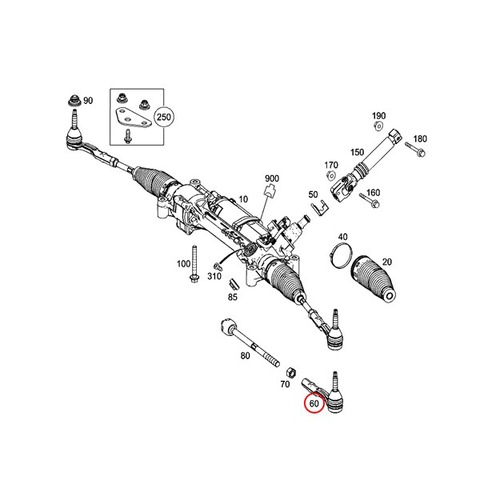 ベンツ ステアリングタイロッドエンド