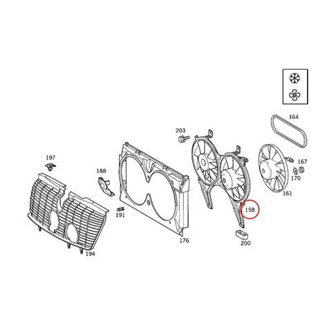 ベンツ 電動ファン