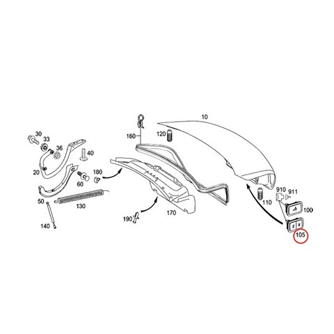 ベンツ トランク ロックスイッチ