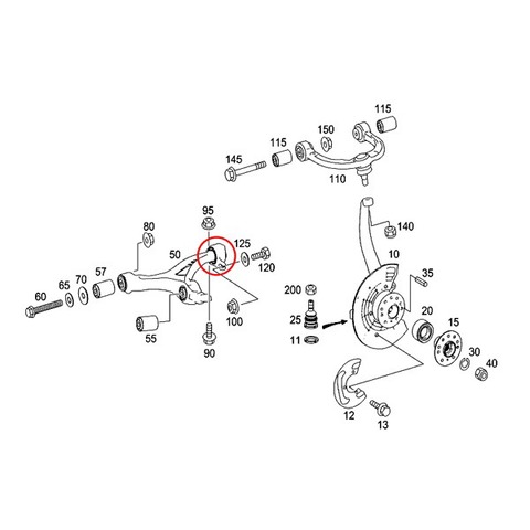 ベンツ ロアアームブッシュ