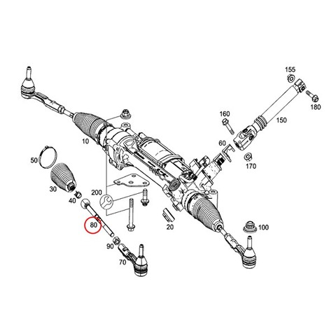 ベンツ ステアリングタイロッドエンド