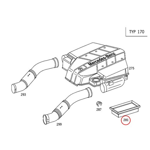 ベンツ エアフィルター/エアクリーナー