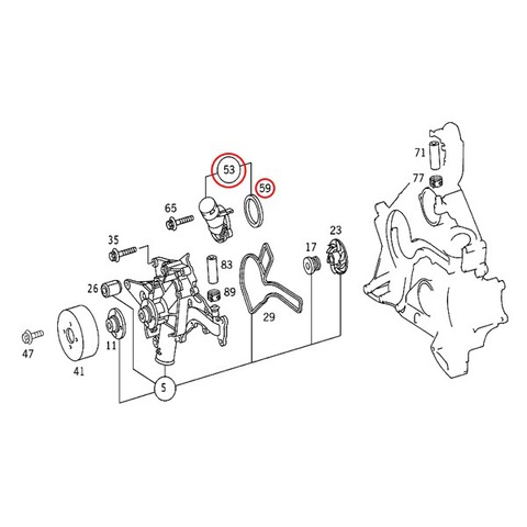 ベンツ サーモスタット