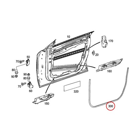 ベンツ ドアシール/ウェザーストリップ