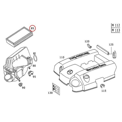 ベンツ エアフィルター/エアクリーナー