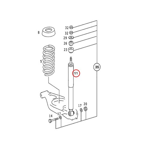 ベンツ ショックアブソーバー