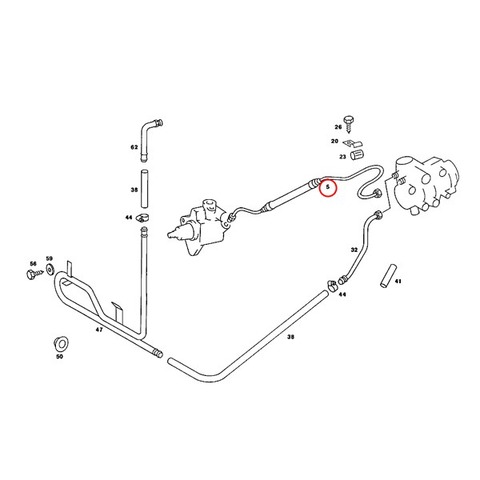 URO製 ベンツ パワステインテークパイプ