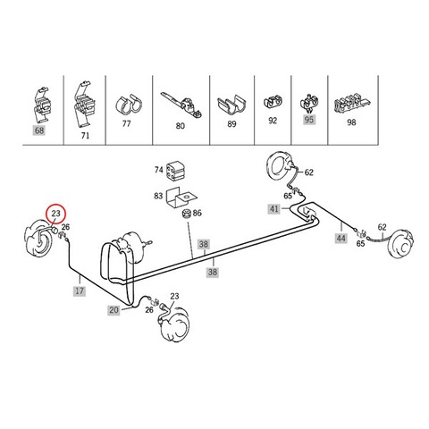 ベンツ ブレーキホース