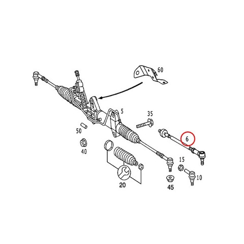 ベンツ ステアリングタイロッド