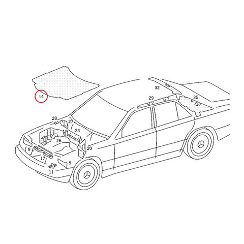ベンツ フードインシュレーター