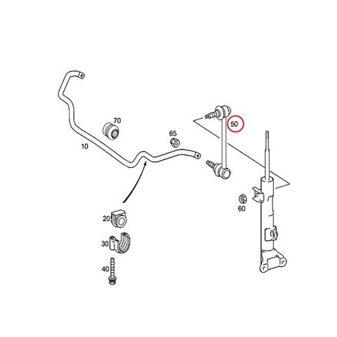 ベンツ フロント スタビライザーリンク