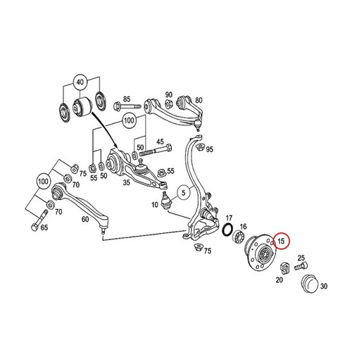 ベンツ ホイールハブベアリング