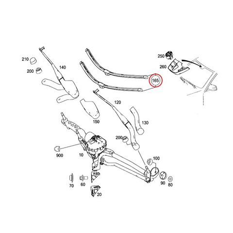ベンツ エアロワイパーブレード