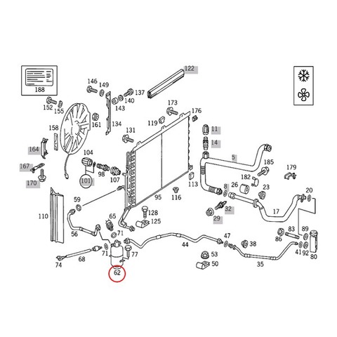 ベンツ エアコン レシーバードライヤー