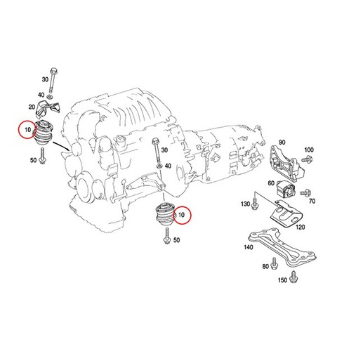 ベンツ エンジンマウント ＜ ベンツパーツ専門プロテックオートショップ