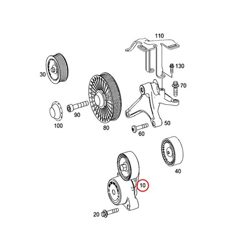 ベンツ ベルトテンショナー