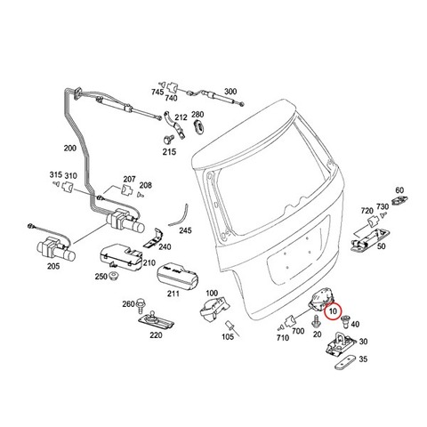 ベンツ トランクロックアクチュエーター