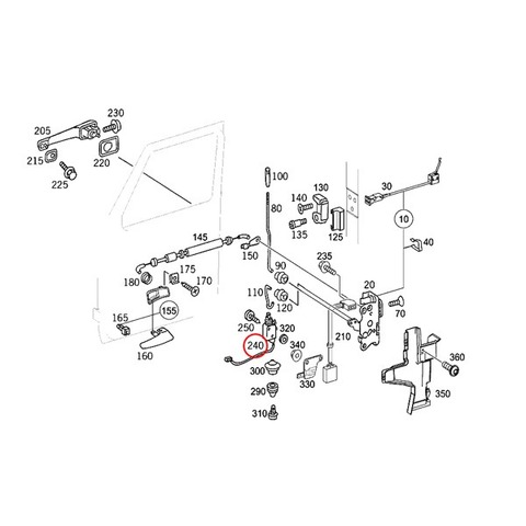 ベンツ ドアロックアクチュエーター