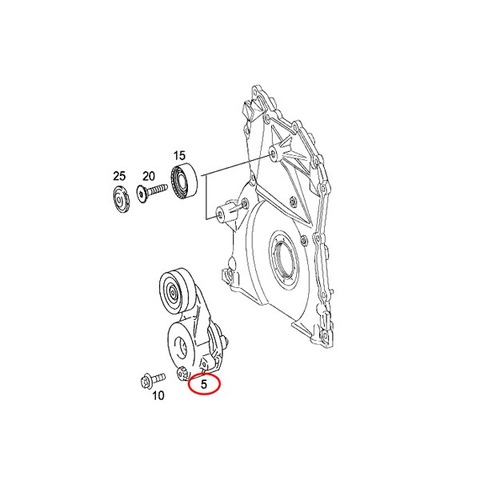 ベンツ ベルトテンショナープーリー