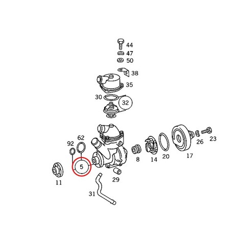 ベンツ ウォーターポンプ